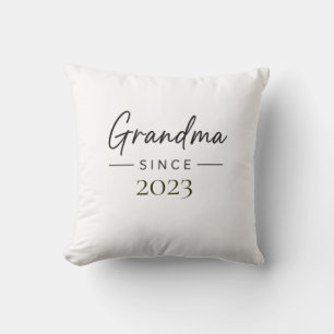 Grandma Since Personalised Year Handwritten Family Cushion
