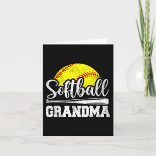 Grandma Softball Player Game Day Mother#39; #39;s Card