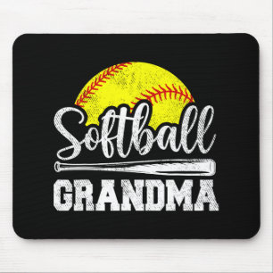 Grandma Softball Player Game Day Mother#39; #39;s Mouse Mat