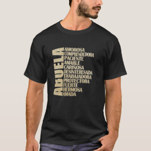 Grandma Spanish Abuelita Cute Abuela Grandma Mothe T-Shirt