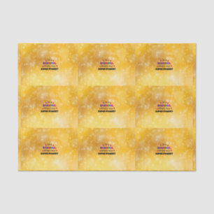 Grandma Super Power pretty gold custom design Tissue Paper
