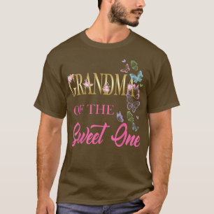 Grandma Sweet One 1st Birthday Theme Family Butter T-Shirt