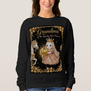 Grandma the Spooky Boo Princess Shirt Black Gold