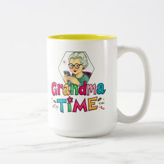 Grandma Time Two-Tone Coffee Mug