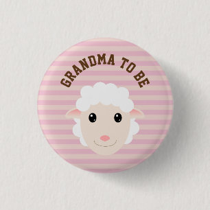 Grandma to be 3 cm round badge