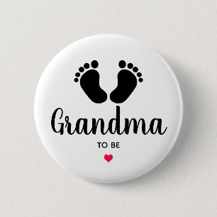 Grandma To Be 6 Cm Round Badge