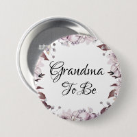Grandma to be Autumn Elegant Purple Flowers 