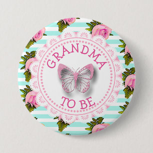 Grandma to Be Baby Shower Button