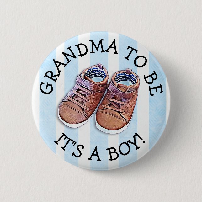 Grandma to be Baby Shower Button (Front)