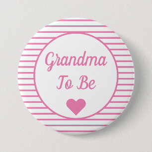 Grandma To Be Baby Shower Button
