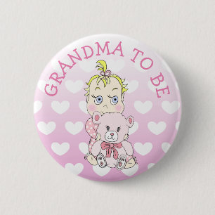Grandma to Be Baby Shower Button