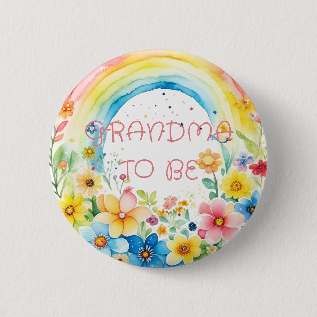Grandma to be | Baby Shower Button (Front)