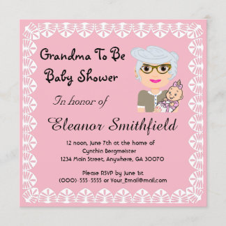 GrandMa To Be Baby Shower Invitation