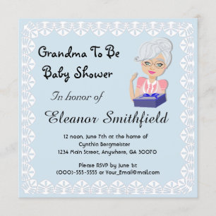 GrandMa To Be Baby Shower Invitation
