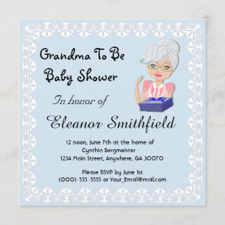 GrandMa To Be Baby Shower Invitation