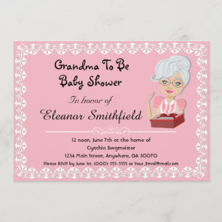 GrandMa To Be Baby Shower Invitation