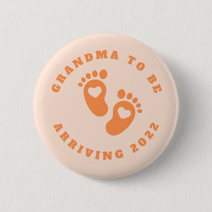 Grandma to be badge! 6 cm round badge