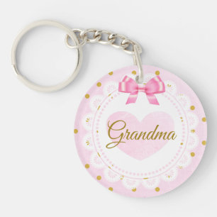 Grandma to Be   Birth Announcement  Key Ring