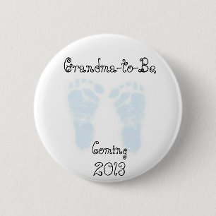 Grandma To Be (boy) Pin