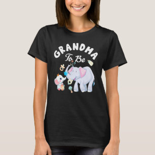 Grandma To Be Elephant Baby Shower Mother's Day T-Shirt