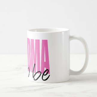 Grandma To Be (Pink Block Font) Coffee Mug