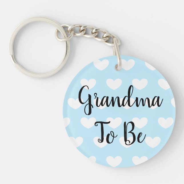 Grandma to Be, Pregnancy Announcement Ultrasound Key Ring (Front)