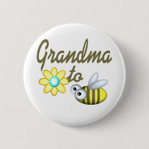 Grandma to Bee 6 Cm Round Badge