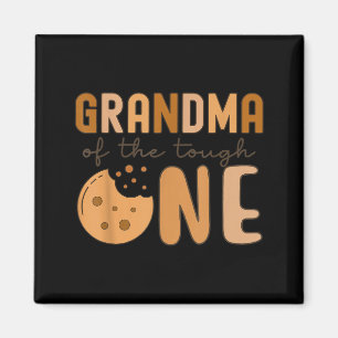 Grandma Tough One Cookies Milk Graphic Art Magnet