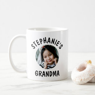 Grandma Trendy Personalized Granddaughter Photo Coffee Mug