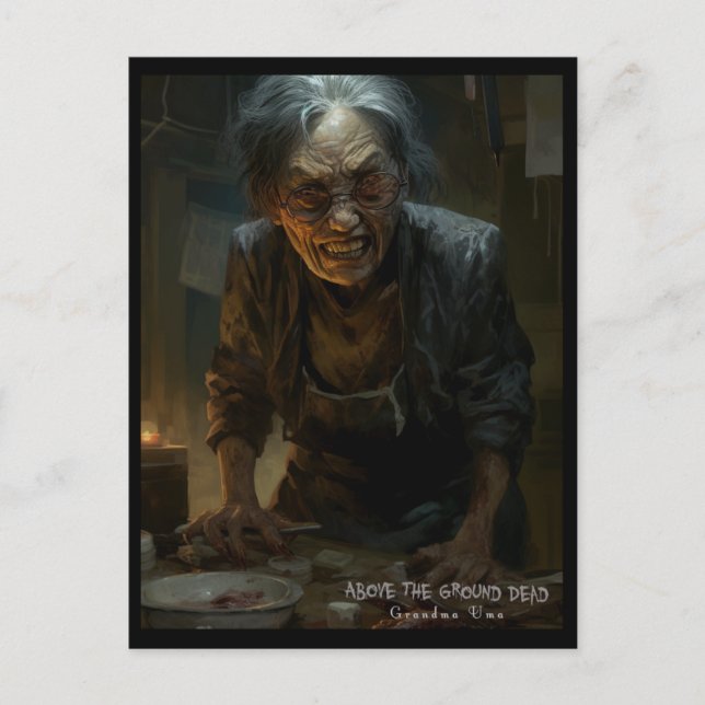 Grandma Uma Postcard (Front)