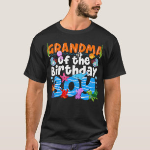 Grandma Under Sea Birthday Party Ocean Sea Animals T-Shirt