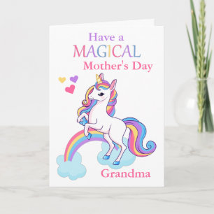 Grandma Unicorn Magical Mother's Day Card