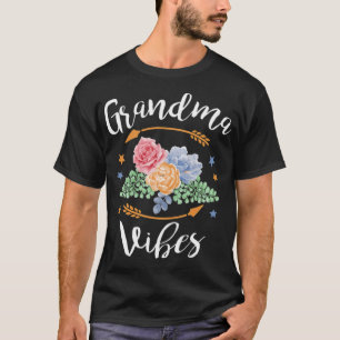 Grandma Vibes  Cool Fun Grandma cute riding horse  T-Shirt