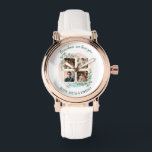 Grandma we love you 6 Photo Collage Eucalyptus Watch<br><div class="desc">Celebrate Grandma with this beautiful personalized watch featuring a custom photo collage, a delicate eucalyptus design and soft watercolor accents, framing four family photos. The loving message 'Grandma, we love you' makes it an unforgettable gift for birthdays, holidays, or just because. Customize with your favorite photos, names and your text...</div>