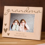 Grandma We Love You Etched Frame with Names<br><div class="desc">Capture your best memories with your grandma forever with our beautiful etched frames. These frames are the perfect way to display your favourite  photos with your grandma and they make a great gift for Mother's Day,  Christmas,  holidays or her birthday.</div>