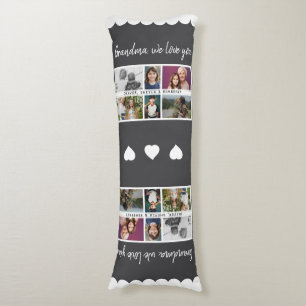 Grandma we love you Grandchildren 6 Photo Collage Body Cushion