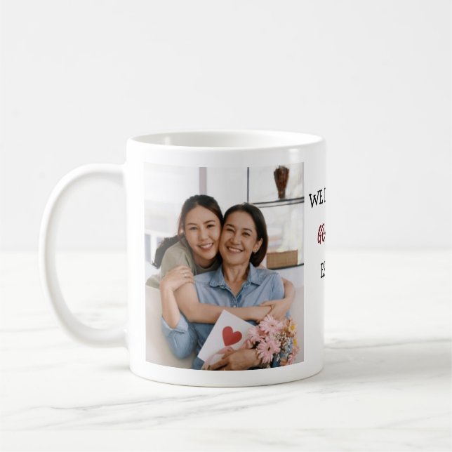Grandma We Love You Personalised Photos Coffee Mug (Left)