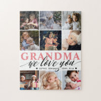 Grandma We Love You Photo Collage