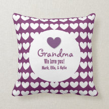 GRANDMA We Love You with Hearts and Lace C03