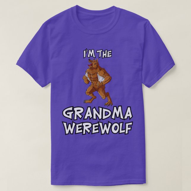Grandma Werewolf Halloween Matching Family Costume T-Shirt (Design Front)