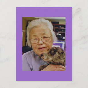Grandma with Dog Postcard
