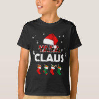 Grandma Yaya Claus Santa Hat Funny Christmas Pajam