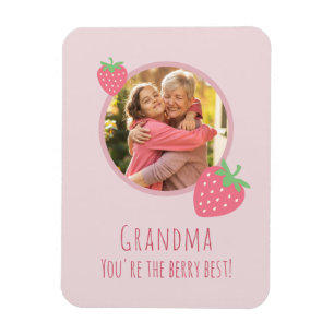 Grandma You're the Berry Best Photo Magnet