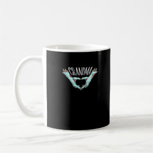 Grandma Zombie Hand Heart Halloween Costume Family Coffee Mug