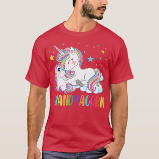 Grandmacorn Unicorn Costume Grandma Mum Mothers Da T-Shirt