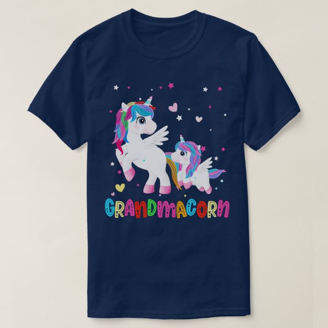Grandmacorn Unicorn Grandma Mum Mothers Day T-Shirt (Design Front)