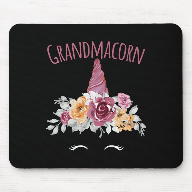 Grandmacorn Unicorn Grandma Premium  Mouse Mat (Front)