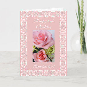 Grandma's 89th birthday - rose card