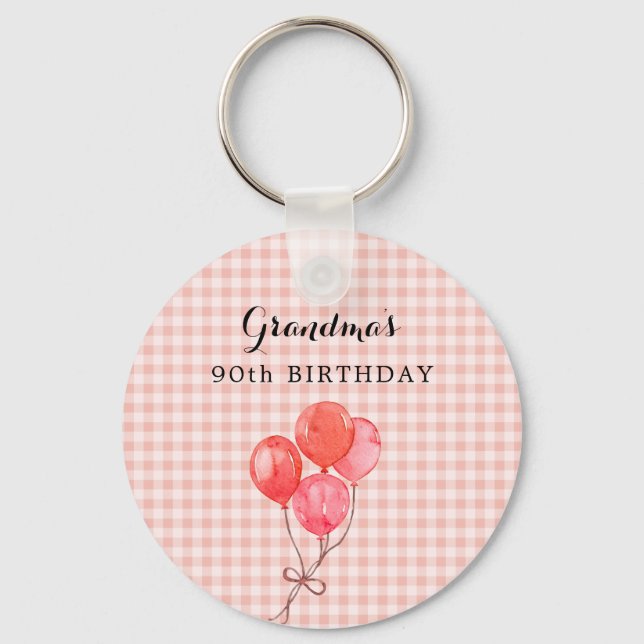 Grandma's 90th Birthday Key Ring (Front)