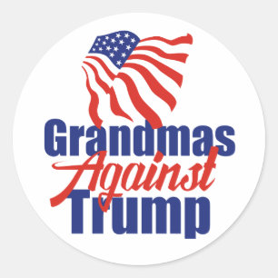 Grandmas Against Trump Political Classic Round Sticker